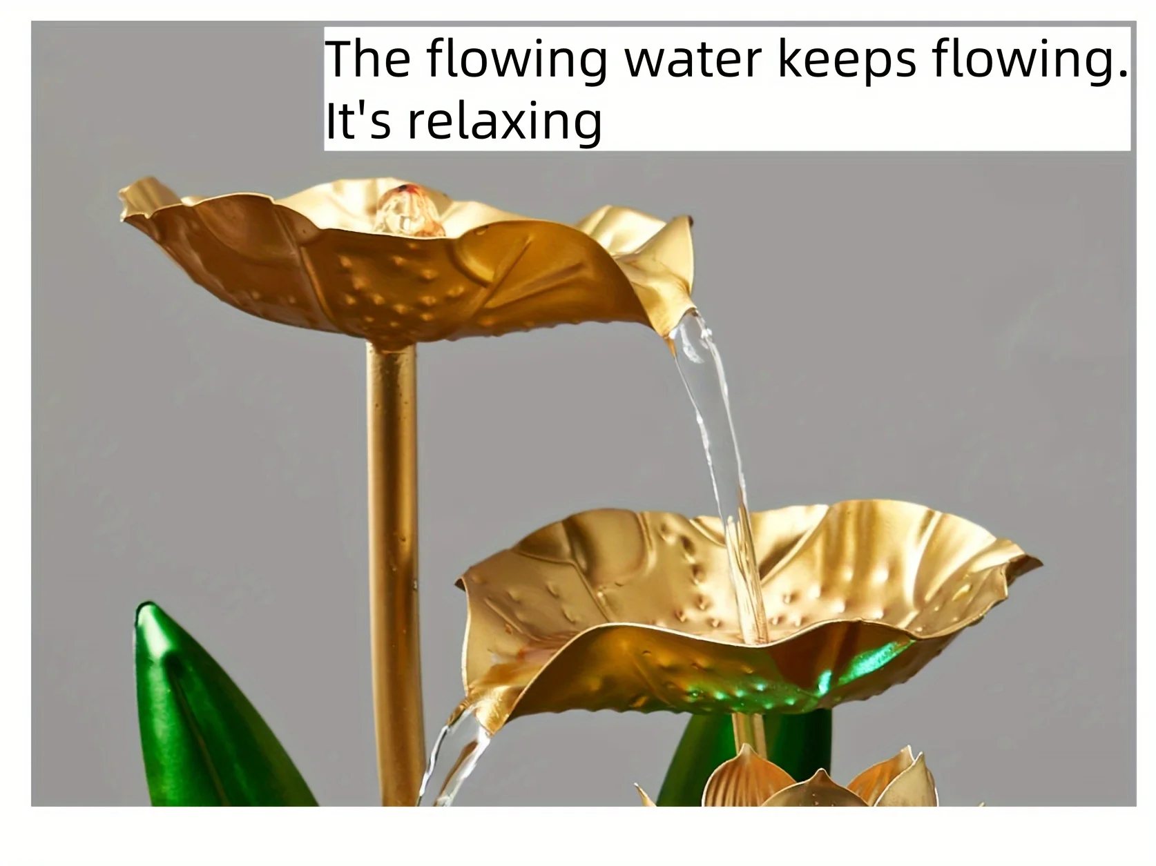 Small indoor fountain automatic circulation humidifier desktop decoration living room and bedroom relaxation crafts