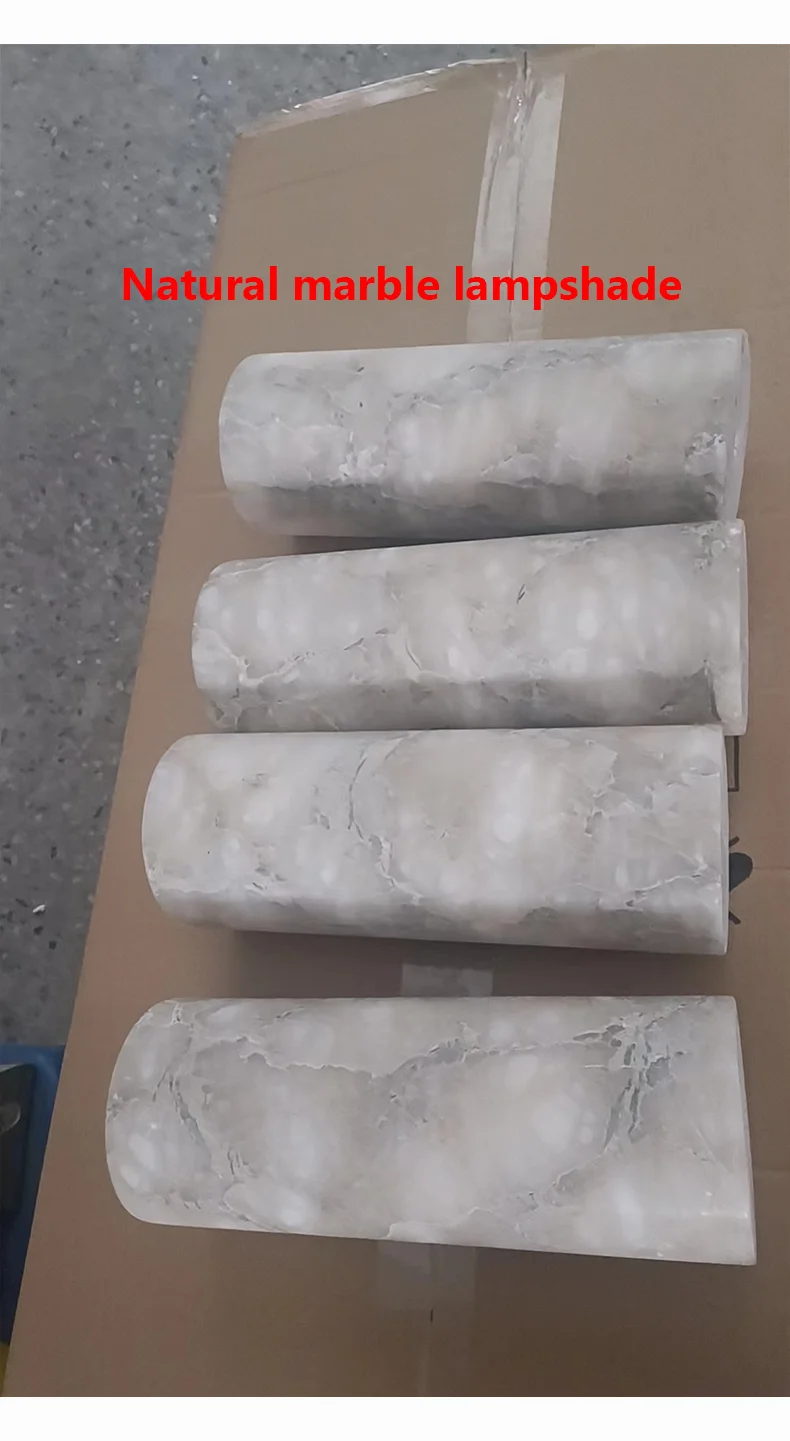 Modern Luxury Natural Marble Wall Lamp Living Room Bedside Bedroom Decoration LED Light Fixtures Vintage Sconce Home-appliance