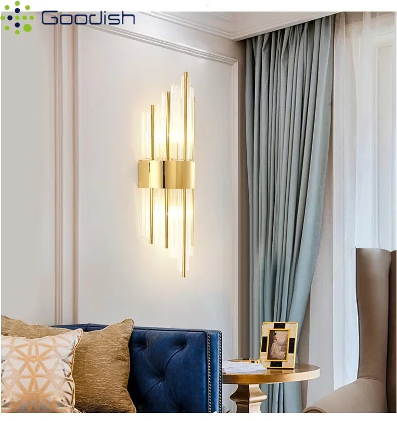 Modern Simplicity Luxury Golden Multi-shape Crystal LED Floor Lamps Art Creative Lights for Bedroom Home Decoration Chandelier