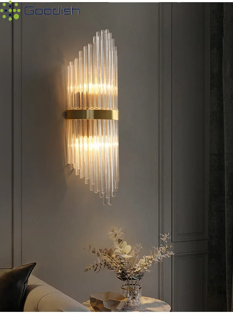 Modern Simplicity Luxury Golden Multi-shape Crystal LED Floor Lamps Art Creative Lights for Bedroom Home Decoration Chandelier