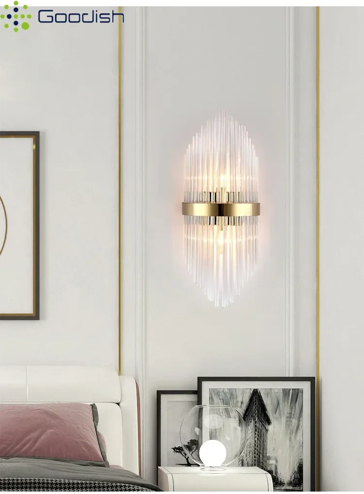 Modern Simplicity Luxury Golden Multi-shape Crystal LED Floor Lamps Art Creative Lights for Bedroom Home Decoration Chandelier