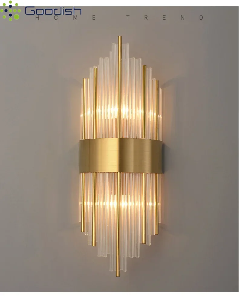 Modern Simplicity Luxury Golden Multi-shape Crystal LED Floor Lamps Art Creative Lights for Bedroom Home Decoration Chandelier