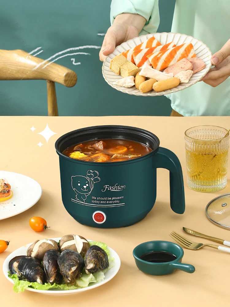 220V Electric Rice Cooker With Stainless Steel Steamer Multifunctional Kitchen Cooking Pot Non-stick Pan Hot Pot BBQ Home Use