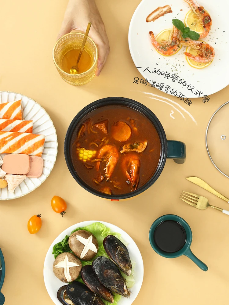 220V Electric Rice Cooker With Stainless Steel Steamer Multifunctional Kitchen Cooking Pot Non-stick Pan Hot Pot BBQ Home Use