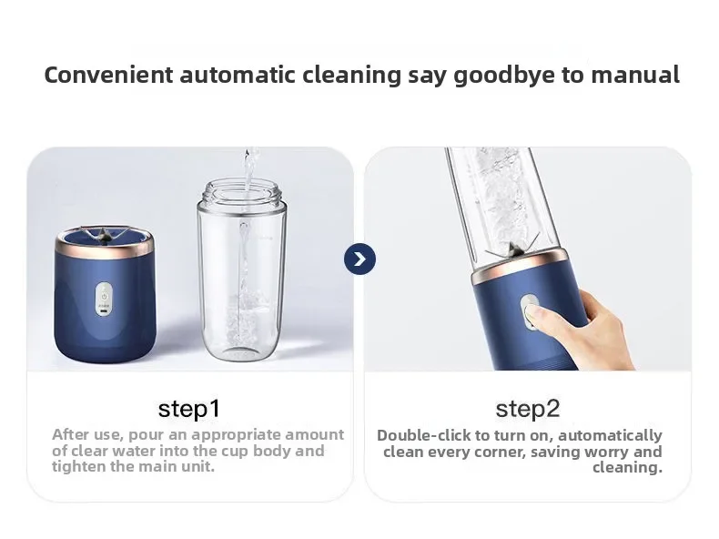 Portable Fruit Juice Blenders Summer Personal Electric Mini Bottle Home USB 6 Blades Juicer Cup Machine For Kitchen