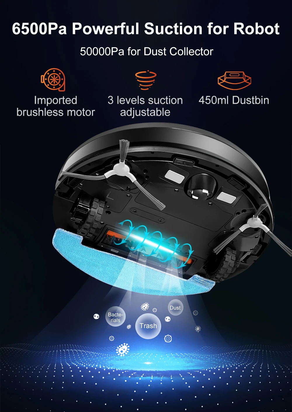 Robot Vacuum Cleaner K30 Self-cleaning dustbin, Dual Laser,UV Spot Cleaning,240mins Runtime, Auto Smart Carpet Floor Washing Robot Vacuum Cleaner K30 Self-cleaning dustbin, Dual Laser,UV Spot Cleaning,240mins Runtime, Auto Smart Carpet Floor Washing