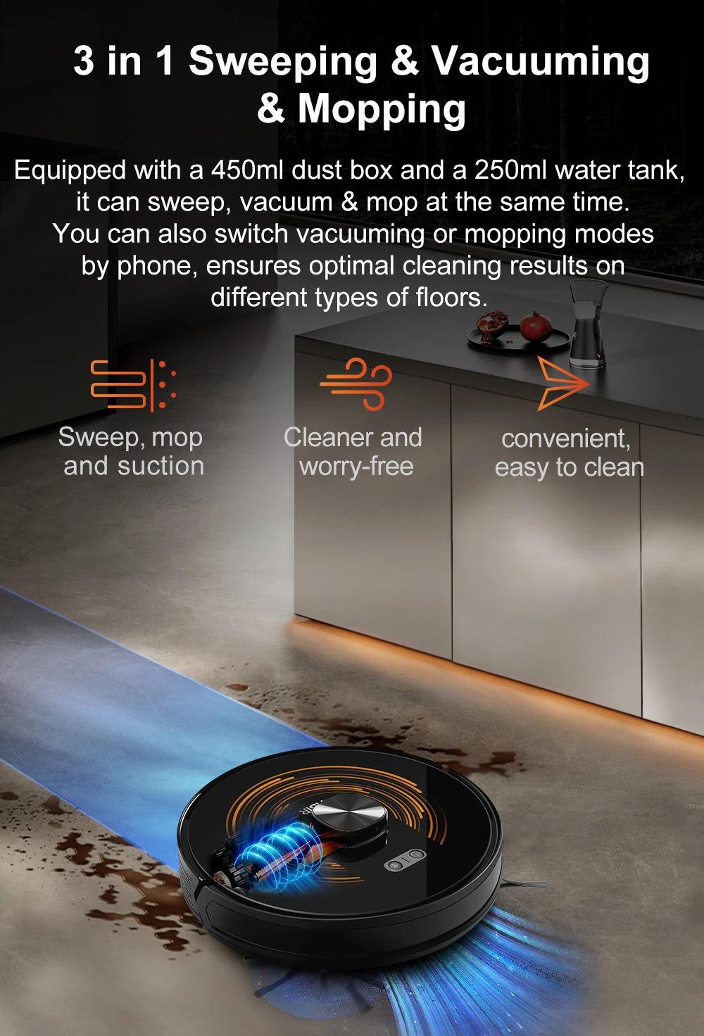 Robot Vacuum Cleaner K30 Self-cleaning dustbin, Dual Laser,UV Spot Cleaning,240mins Runtime, Auto Smart Carpet Floor Washing Robot Vacuum Cleaner K30 Self-cleaning dustbin, Dual Laser,UV Spot Cleaning,240mins Runtime, Auto Smart Carpet Floor Washing