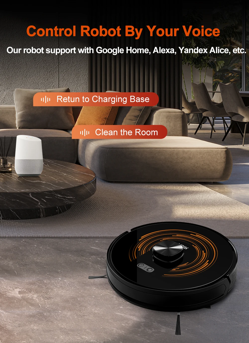 Robot Vacuum Cleaner ABIR X9 ,Laser System,Dual UV Cleaning,Auto Carpet Boost Tech,Multiple Floors Maps,Customized Room Cleaning